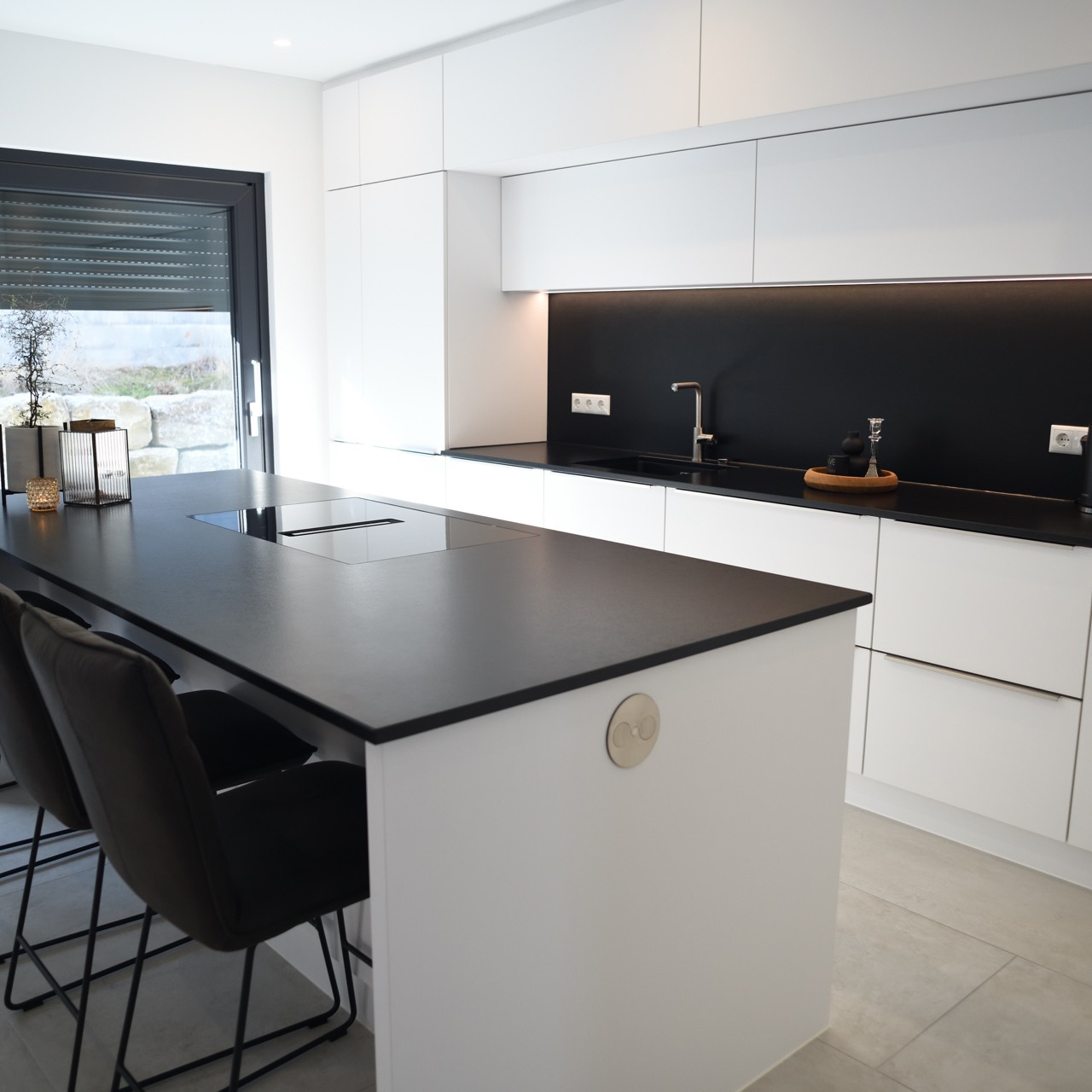 Küche samtmatt Weiß - Schreinerei Rodemer