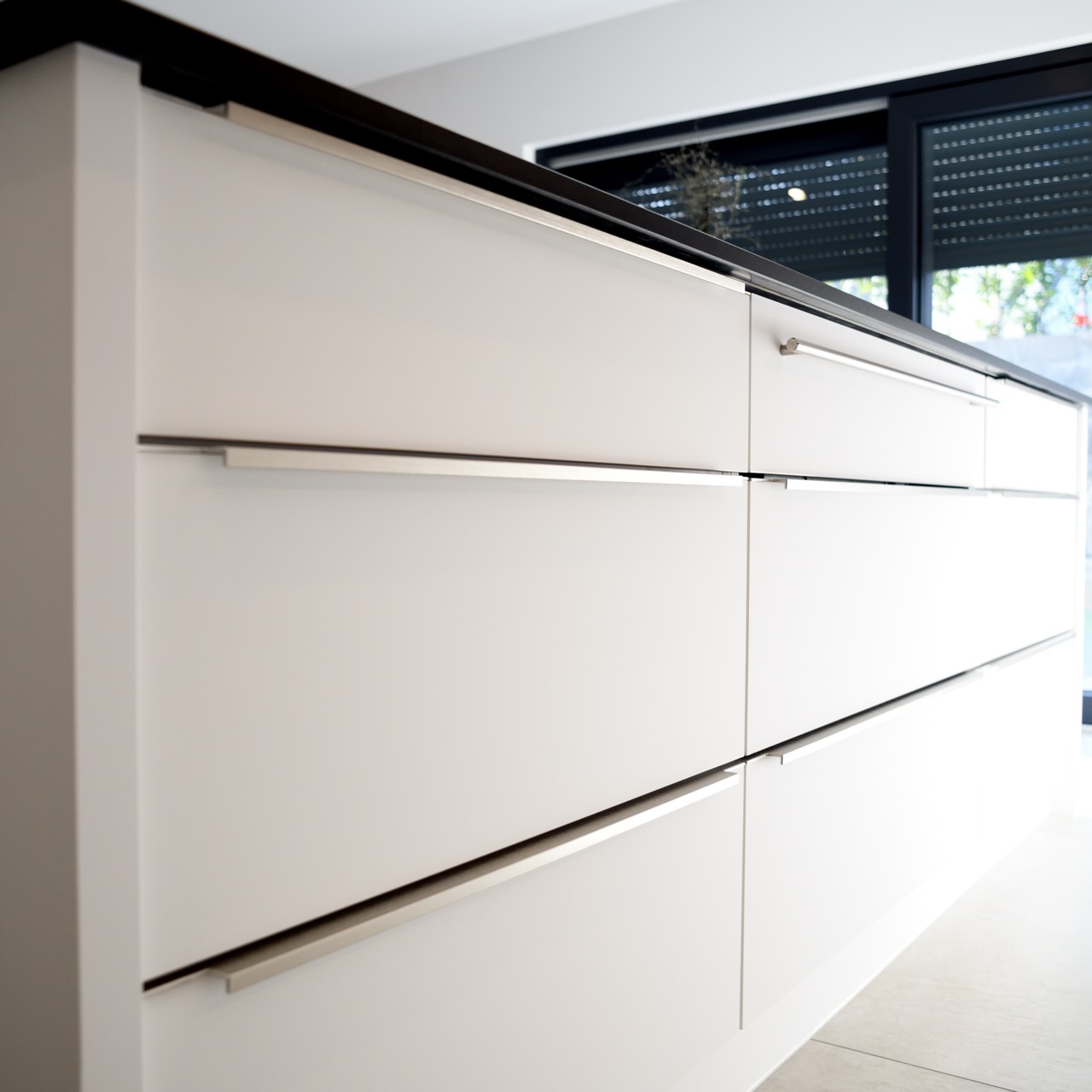 Küche samtmatt Weiß - Schreinerei Rodemer