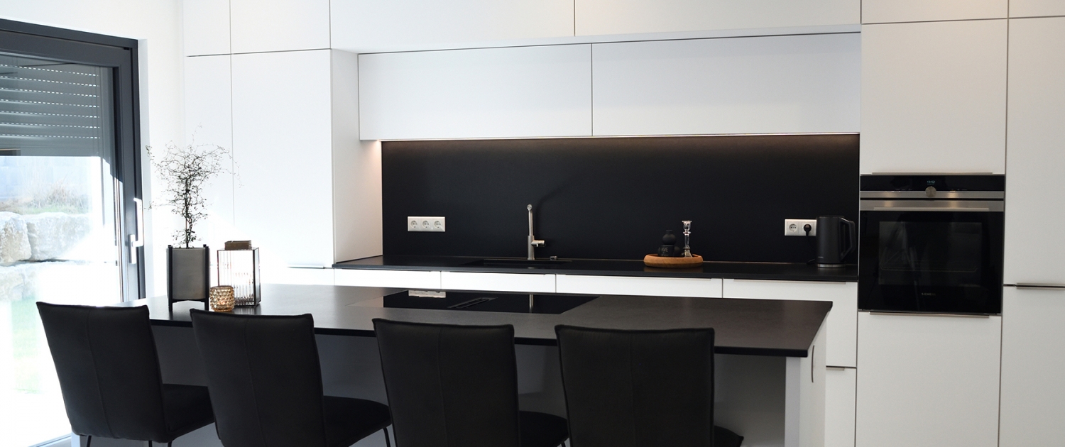 Küche samtmatt Weiß - Schreinerei Rodemer